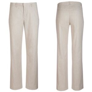 Peruvian Connection Natural Bartlett Linen Blend Trouser Pants